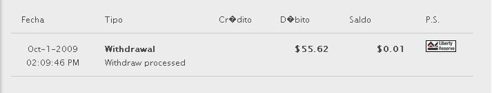 tercer retiro en FxProsperity