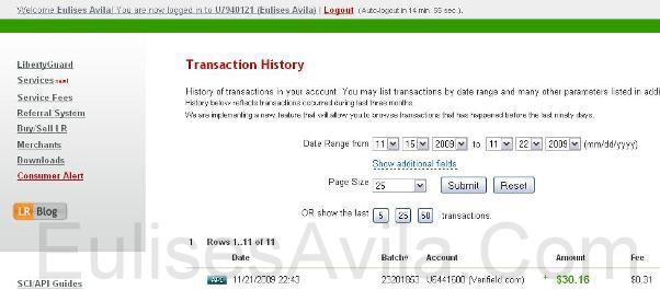Pago numero dos recibido de Verifield