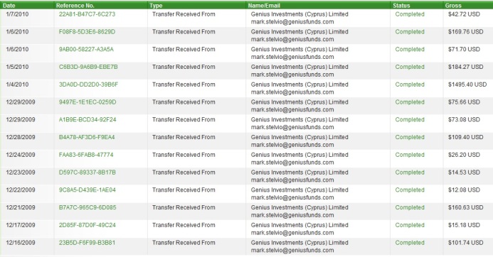 pagos genius funds